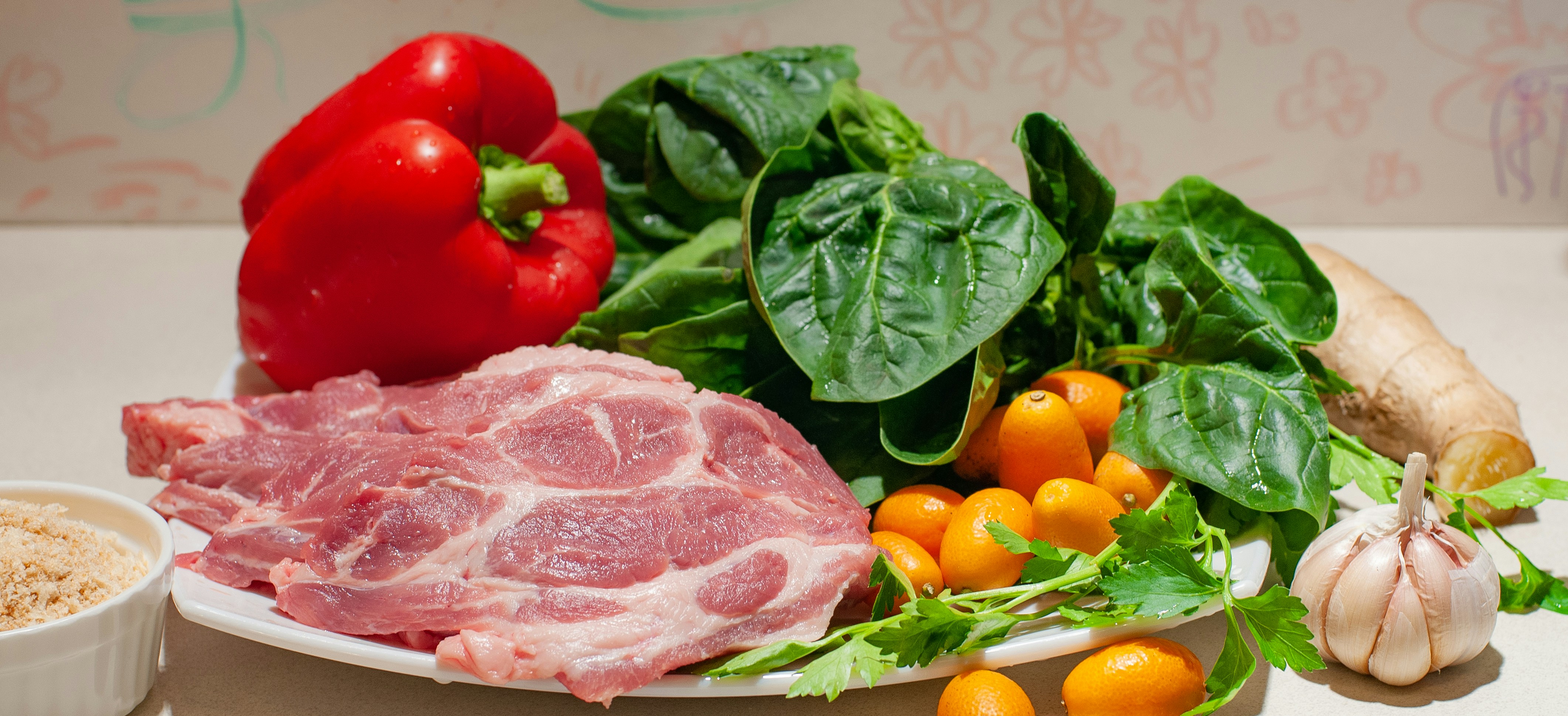 Affordable ingredients arranged for budget meal preparation